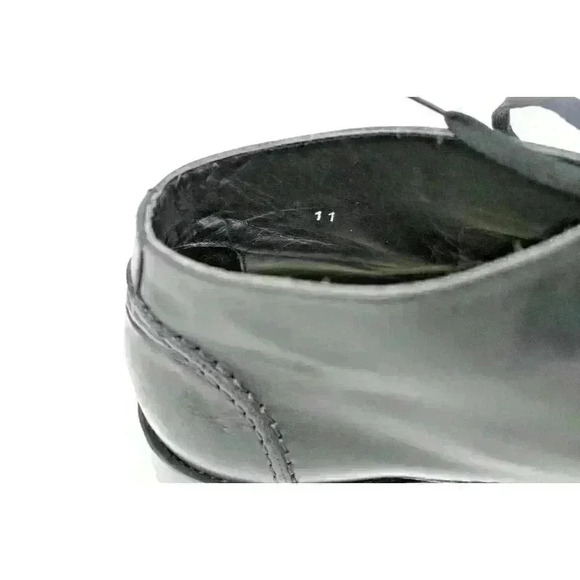 DKNY Men’s Black Leather Chukka Ankle Boots - Picture 9 of 11